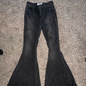 Free people black bootcut Jean size 25